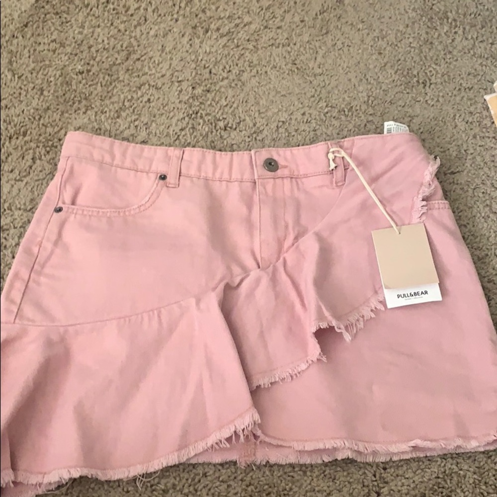 Pull&Bear pink jean skirt